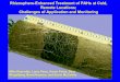 Rhizosphere-Enhanced Treatment of PAHs at Cold, · PDF fileRhizosphere-Enhanced Treatment of PAHs at Cold, Remote Locations; Challenges of Application and Monitoring Mike Reynolds,