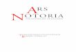 Ars Notoria -   · PDF filei Foreword At the present time, there is only one English version of the Ars Notoria; all cur-rently-available editions of the book are based on the