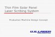 Thin-Film Solar Panel Scribing Film Solar Panel Scribing.pdf · Laser Scribing System Factors that effect panel efficiency Accuracy of panel placement. X-axis pitch and yaw. Y-axis