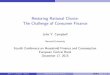 Restoring Rational Choice: The Challenge of Consumer Finance · PDF fileRestoring Rational Choice: The Challenge of Consumer Finance John Y. Campbell Harvard University Fourth Conference