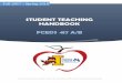 STUDENT TEACHING HANDBOOK - Iowa State Teaching... · STUDENT TEACHING HANDBOOK ... student teaching. I have provided my contact information on page 2 for your convenience. ... o