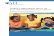 Condition of Children Birth to Age Five and Status of ... · PDF fileCondition of Children Birth to Age Five and Status of Early Childhood Services in California Synthesis of Recent