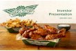 Investor Presentations22.q4cdn.com/.../FINAL-Investor-Presentation-2016-Print-Version.pdf · Investor Presentation. 1 ... Pizza Hut Domino’s Taco Bell Wingstop Morton’s Steakhouse