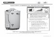 GAS-FIRED COMMERCIAL WATER HEATER · PDF fileThis gas-fired water heater is design certified by CSA International under the American National Standard, Z21.10.3 ... starting-up, operating,