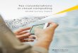 Tax considerations in cloud computing - EY - United StatesFILE/ey-tax-considerations-in-cloud-computing.pdf · Tax considerations in cloud computing — global survey report 4 Overall