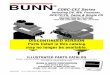 39485.0000 - BUNN · PDF fileILLUSTRATED PARTS CATALOG Designs, materials, weights, specifications, and dimensions for equipment or replacement parts are subject to change without