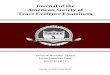 Journal of the American Society of Trace Evidence · PDF fileAmerican Society of Trace Evidence Examiners ... Forensic & Investigative Science Michael Trimpe, ... The Journal of the
