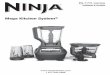 Mega Kitchen System - The Home Depot · PDF fileappliance to EURO-PRO Operating LLC for ... Using the Ninja® Mega Kitchen System ... • 64 oz. Food Processor Bowl with Drizzle Hole