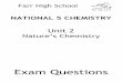 NATIONAL 5 CHEMISTRY -   · PDF file3 2008 I2 12MC 5. The name of the above compound is A 1, 1–dimethylpropane B 2-ethylpropane C 2-methylbutane D 3-methylbutane. 1