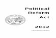 Political Reform Act - California Item … · 3 POLITICAL REFORM ACT — 2012 Introduction This 2012 version of the Political Reform Act (the “Act”) is not an official publication