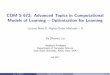 COM S 672: Advanced Topics in Computational Models of ...web.cs.iastate.edu/~jialiu/teaching/COMS672_F17/Lectures/LN9_b... · COM S 672: Advanced Topics in Computational Models of