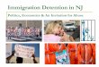 Immigration Detention in NJ - PAX CHRISTI USA · PDF fileElizabeth Detention Center First Immigration Detention Center in NJ A converted warehouse in an industrial park near end of
