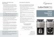 Grinding with Extremely Descaling the Machine Oily · PDF fileDescaling the Machine Capresso recommends descaling your coffee maker ... Push and hold the "Ground Coffee" button,and