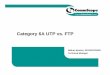 Category 6A UTP vs. FTP - BICSI Benton.pdf · (Heavy Industrial environments) YES ... • Category 6A Added to Standard ... Have your Technicians received independent training for
