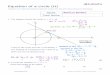 Equation of a circle (H) - Whitworth Community High School 1 Revision/Mat… · Equation of a circle (H) ... A collection of 9-1 Maths GCSE Sample and Specimen questions ... The tangent