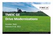 TMEIC GE Drive Modernizations - Gas/Electric Partnership GE.pdf · TMEIC GE Drive Modernizations Houston, Texas February 9‐10, 2011. Page 2 Variable Speed Drives Since the 1960s,