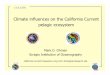 Climate influences on the California Current pelagic ecosystem · PDF fileClimate influences on the California Current ... PDO Index 1950 1960 1970 1980 1990 2000 ... • The California