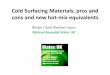 Cold Surfacing Materials, pros and cons and new hot-mix ... Materials/Mike Reynolds.pdf · Cold Surfacing Materials, pros and cons and new hot-mix equivalents Winter / Cold Weather