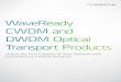 WaveReady CWDM and DWDM Optical Transport Products · PDF fileWaveReady CWDM and DWDM Optical Transport Products Unlock the True Capacity of Your Network with Cost-Effective, Flexible