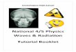 National 4/5 Physics Waves & Radiation Tutorial · PDF fileNational 4/5 Physics Waves & Radiation Tutorial Booklet . 2 Contents Topic Page . 3 ... Describe an application of each of