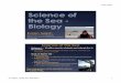 Science of the Sea - Biology - School of Ocean and Earth ... · PDF fileScience of the Sea - Biology Karen Selph Department of Oceanography School of Ocean and Earth Sciences and 