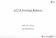4Q'16 Earnings Release - LG · PDF fileLG Electronics Jan 25th 2017 . All ... These forward-looking statements also refer to the Company’s performance on consolidated base, ... Cash