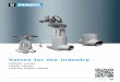 Valves for the industry - PERSTA Stahl- · PDF fileValves for the industry n Globe valves n Gate valves n Swing check valves 6100.1.09.14. ... Gate valve / VALTRA 700 JJ DN 300-1000