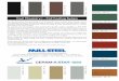 METAL ROOFING COLOR CHART - Mill · PDF fileStealth Black TSR = .26 Burnished Slate TSR = .32 Cocoa Brown TSR = .34 Charcoal TSR = .34 Forest Green TSR = .31 Emerald Green TSR = .33