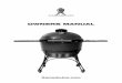 OWNERS MANUAL -   · PDF fileOWNERS MANUAL. KamadoJoe.com. A ... • Decorative powder coated cart. • Heavy duty bamboo handle and side shelves. ... as controlling the air flow