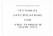 TECHNICAL SPECIFICATIONS FOR FIRE TENDER-II …gailtenders.in/writereaddata/Tender/microsoft word - spec of fire... · Gas Processing Unit, Usar TECHNICAL SPECIFICATIONS FOR FIRE