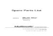 Spare Parts List - Multimatic-USA. · PDF fileINTRODUCTION This spare-parts list consists of illustrations and exploded views with item numbers and specification of each part according