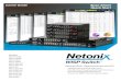 Carrier Grade Spec Sheet Quick Start - Netonix · PDF file• Powers airFIBER™ and other high end radios Spec Sheet Quick Start Carrier Grade Models WS-24-400A WS-24-400B WS-12-250A