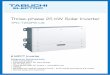 Three-phase 25 kW Solar Inverter - Tabuchi America 25kW Three-phase... · 6 MPPT Inverter Three-phase 25 kW Solar Inverter ... 4300 W (5200 W / output limited) 200-1000 V 500 to 