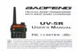 Baofeng-UV-5R-Color-Manual-2012 - Radio Cityradioinc.com/Baofeng/Baofeng-UV-5R-Color-Manual-2012.pdf · 11.1 .-RADIO ON-OFF/VOLUME CONTROL 11.2.- SELECTING A FREQUENCY OR CHANNEL