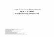 · PDF fileOperating Manual VERTEX STANDARD CO., LTD. 4-8-8 Nakameguro, ... MH-31A8J Hand Microphone ... Page 2 VX-1700 OPERATING MANUAL MIC Jack