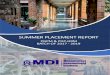 SUMMER PLACEMENT REPORT - mdi.ac.in Placements Report (1).pdf · SUMMER PLACEMENT REPORT Management Development ... by Coca-Cola and Mars. ... for the entire internship duration