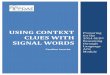 using context clues with signal words - IPDAE - Institute ... · PDF fileUsing Context Clues with Signal Words ... computers for a given amount of time ... Are there words or information