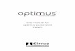 User manual for optimus sound level meters - Cirrus · PDF fileoptimus sound level meters with ... The display used on the optimus is a high resolution colour OLED type. ... All optimus