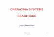 OPERATING SYSTEMS DEADLOCKS - Academics | WPIcs3013/c07/lectures/Section07-Deadlocks.pdf · OPERATING SYSTEM Deadlocks. 7: Deadlocks 3 ... P1 requests one additional resource of type