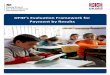 DFID’s Evaluation Framework for Payment by Results - gov.uk · PDF fileDFID’s Evaluation Framework for ... monitor and evaluate different innovative approaches, ... monitoring