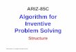 Algorithm for Inventive Problem SolvingARIZ85C_structure_example_WEB_02... · problem statement to elegant and innovative ... "thermal field and shape memory alloy", ... formulate