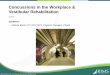 Concussions in the Workplace & Vestibular … Handouts/RIMS 16/CLM019/CLM019...Concussions in the Workplace & Vestibular Rehabilitation CLM019 ... vertigo, or balance symptoms 