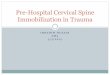 Pre-Hospital Cervical Spine Immobilization in  · PDF fileIBRAHIM HUSAIN EM3 3/5/2015 Pre-Hospital Cervical Spine Immobilization in Trauma
