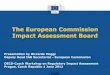 The European Commission Impact Assessment · PDF fileThe European Commission Impact Assessment Board Presentation by Riccardo Maggi Deputy Head IAB Secretariat - European Commission