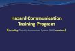 Hazard Communication Employee Training Program Trainingrev1.pdf · Process Safety Management of Highly Hazardous ... Quiz –print, complete, ... Hazard Communication Employee Training