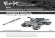 OWNER’S MANUAL - Arctic Cove - Baja · PDF fileOWNER’S MANUAL For More information on ATV Safety Contact the Baja ATV Safety Hotline at: 866-260-8630 “YOUR ATV CAN BE HAZARDOUS