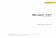 Model 787 - Flukeassets.fluke.com/manuals/787_1___cmeng0300.pdfModel 787 Calibration Manual 2 Read First -- Safety Information 787 Calibration Module The calibration procedure for