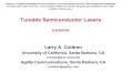 Tunable Semiconductor Lasers - Larry Coldren Group Semiconductor Lasers ... Retroreflector. 28 Iolon External-Cavity Laser with MEMs Mirror Movement. 29 ... RF-ER, P ave, & VOA OperationAuthors:
