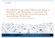 Establishing and Maintaining a System of Quality Control · PDF fileSystem of Quality Control for a CPA Firm’s Accounting and Auditing Practice — For Sole Practitioners. ... This