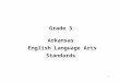 Web view · 2016-07-18Grade 3. Arkansas. English Language Arts Standards. 2016. Introduction. The Arkansas English Language Arts Standards for grades K-12 have been developed to